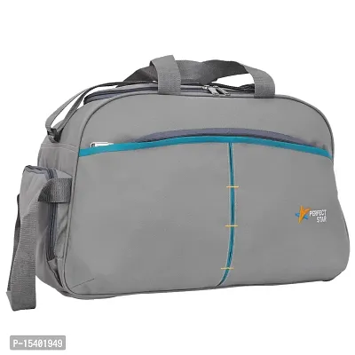 perfect star Duffle Bag for Travel Whith Wheel Shoulder Duffle Size 65 Litre Extra Large Men and Women Polyester with Tommy Hilfiger (Grey  Teal)-thumb3