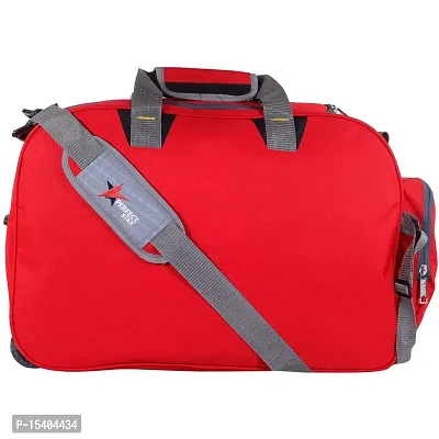 Perfectstar 60 Liter Duffle Bag | Luggage Bag | Trevaling Bag | Treval dufflebag with 2 Wheel (REDGrey)-thumb5