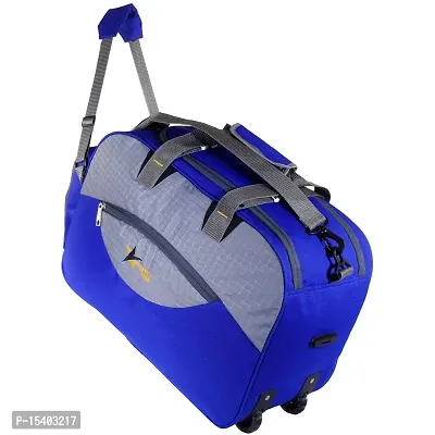Perfectstar 60 Liter Duffle Bag Smart Duffle Best Look| Trevaling Bag | Treval dufflebag with 2 Wheel (Royal Blue)