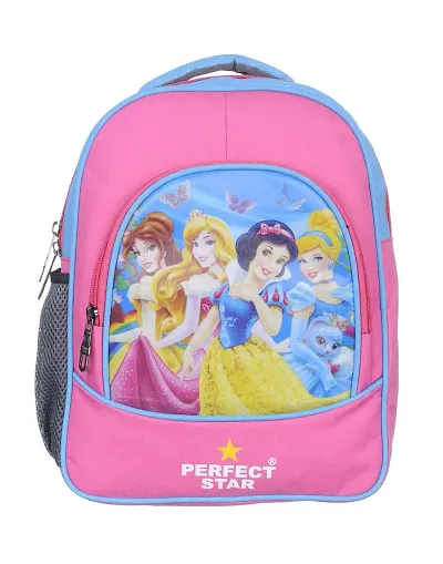 Nursery Backpack LKG UKG Princess School Bag For Kids ( Sky Blue Backpack Small Size)