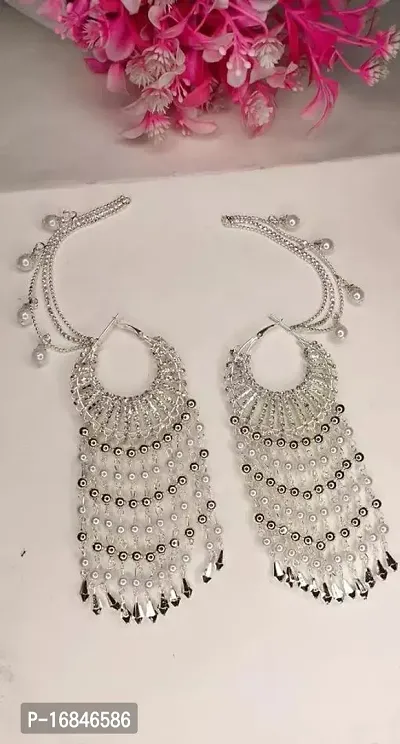 Elegant Alloy Jhumkas Earrings For Women