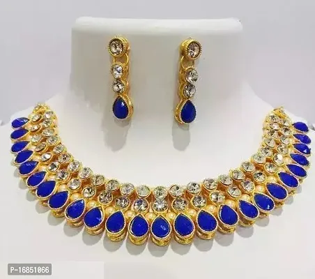 Stylish Multicoloured Alloy Jewellery Set For Women-thumb0