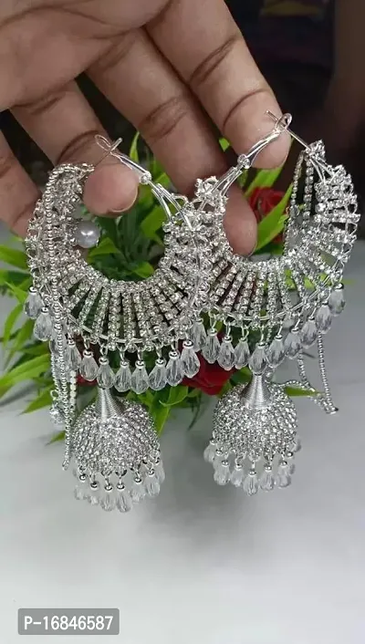 Elegant Alloy Jhumkas Earrings For Women