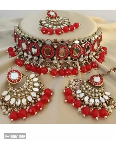 Stylish Multicoloured Alloy Jewellery Set For Women-thumb0