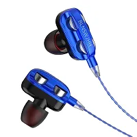 Bageshwar Balaji Single Speaker 1.2M Wired 3.5MM Earphone Earbuds HiFi Stereo Headset Blue-thumb1