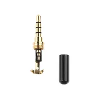 Bageshwar Balaji Gold-Plated 3.5mm Socket Converter Male Heads for Earphone Headset Black-thumb3