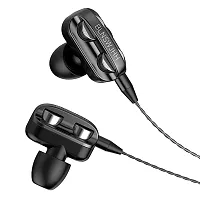 Bageshwar Balaji Single Speaker 1.2M Wired 3.5MM Earphone Earbuds HiFi Stereo Headset Black-thumb2