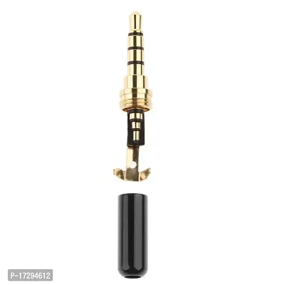 Bageshwar Balaji Gold-Plated 3.5mm Socket Converter Male Heads for Earphone Headset Black-thumb5