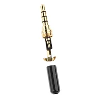 Bageshwar Balaji Gold-Plated 3.5mm Socket Converter Male Heads for Earphone Headset Black-thumb1