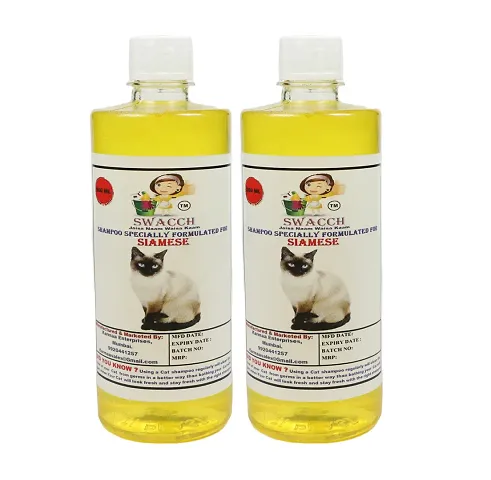 Swacch Siamese Cat Shampoo Lemon (500 ml) pack of 2