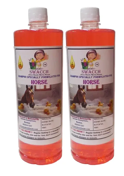 Swacch Horse Shampoo Strawberry (1 Litre) pack of 2