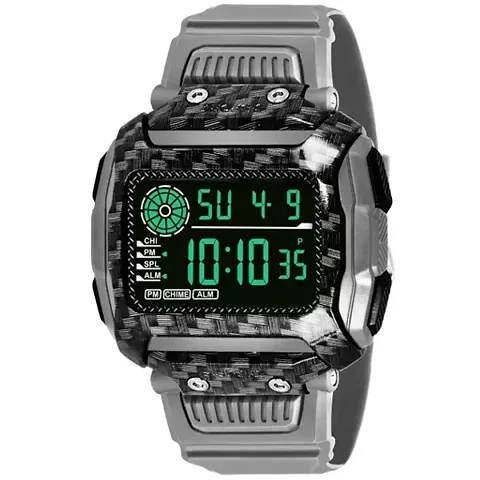 REBORN Barasti Men's Digital Sports | Multi-Function Waterproof Alarm Hand Watch | Wrist Watch for Men [25117]