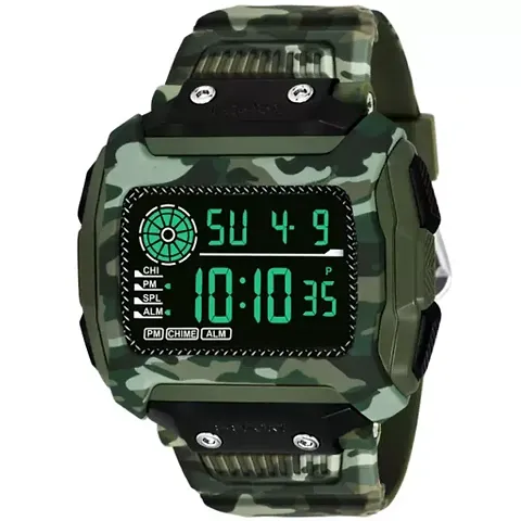 REBORN Barasti Men's Digital Sports | Multi-Function Waterproof Alarm Hand Watch | Wrist Watch for Men [25108]