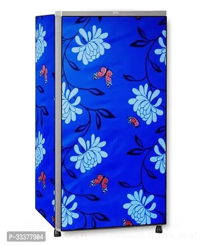 Stylish Pvc Printed Dustproof Fridge Cover