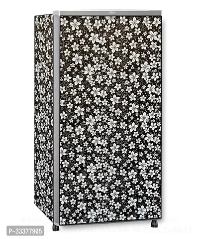 Stylish Pvc Printed Dustproof Fridge Cover-thumb0