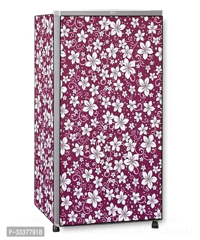 Stylish Pvc Printed Dustproof Fridge Cover