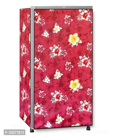 Stylish Pvc Printed Dustproof Fridge Cover-thumb0