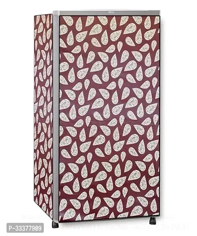 Stylish Pvc Printed Dustproof Fridge Cover-thumb0