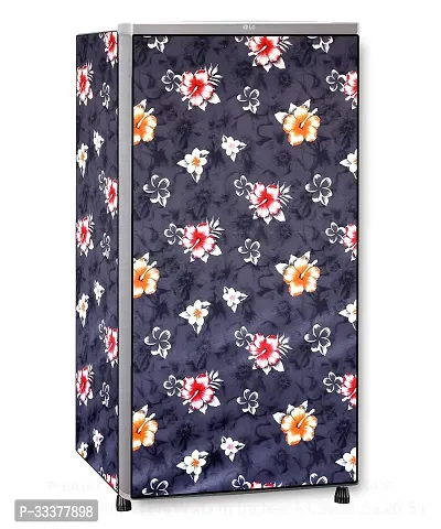 Stylish Pvc Printed Dustproof Fridge Cover