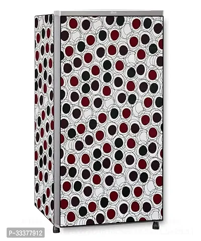 Stylish Pvc Printed Dustproof Fridge Cover