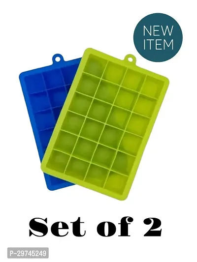 Durable BPA Free Square Shape Ice Cube Tray Pack Of 2-thumb0