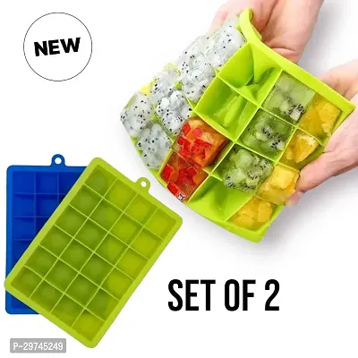 Durable BPA Free Square Shape Ice Cube Tray Pack Of 2-thumb2