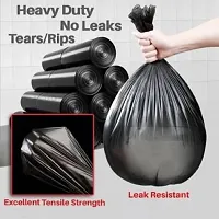 Xopyreg; Premium Biodegradable Garbage Bags 19 X 21 Inches (Medium Size) 120 Bags (4 Rolls) Dustbin Bag/Trash Bag - Black Color-thumb4