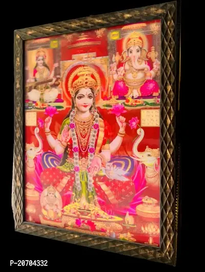 Laxmi Ganesh Saraswati Framed Painting