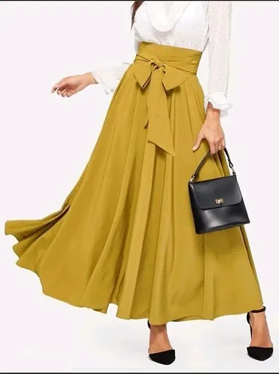 Solid Long Skirts For Women