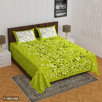 Fancy Cotton Printed Bedsheet with 2 Pillow Covers-thumb0