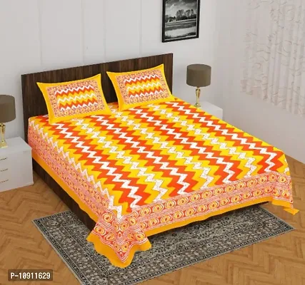 Fancy Cotton Printed Bedsheet with 2 Pillow Covers