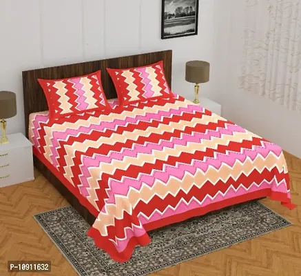 Fancy Cotton Printed Bedsheet with 2 Pillow Covers