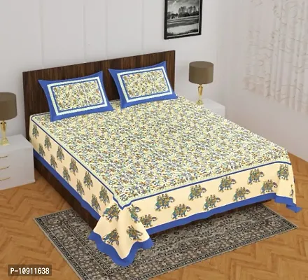 Fancy Cotton Printed Bedsheet with 2 Pillow Covers