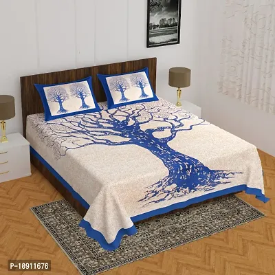 Fancy Cotton Printed Bedsheet with 2 Pillow Covers