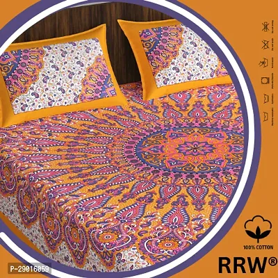 Jaipuri Cotton Bedsheet With 2 Pillow Cover