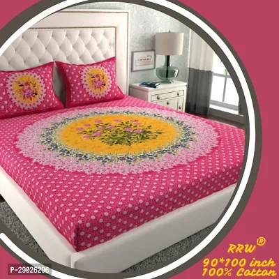 Jaipuri Cotton Bedsheet With 2 Pillow Cover