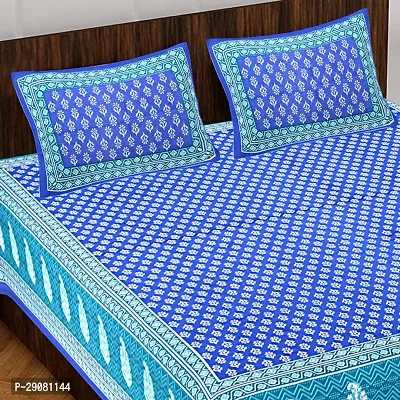 Classic Cotton Bedsheet with Pillow Covers