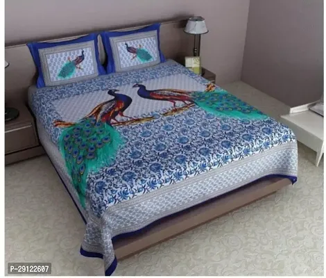 Jaipuri Cotton Bedsheet With 2 Pillow Cover