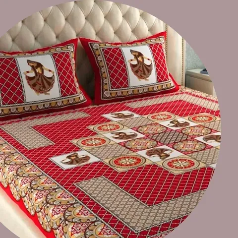 Must Have Double Bedsheets with 2 Pillow Covers