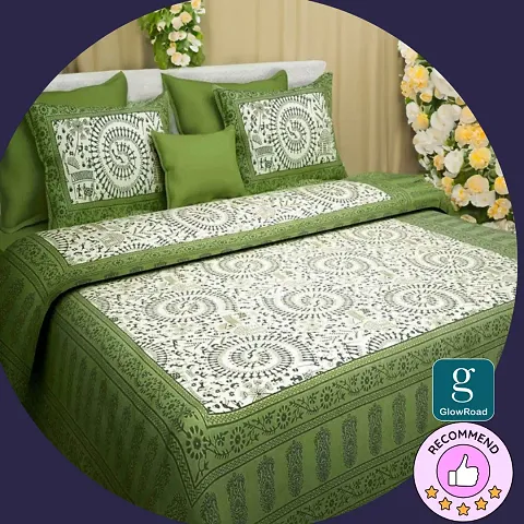 Cotton Printed Double Bedsheets