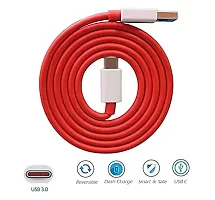 NEXCEN USB Type C Cable 1 m WARP,Dash Charging Type c Charger Cable Compatible for OnePlus  Compatible with The cable can be used to deliver a power output of 65W via Warp Charge, Red, One Cable-thumb2