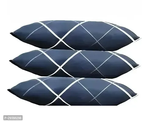 Stylish Blue Polyester Printed Pillow Pack of 3