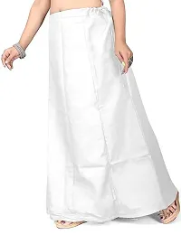 Reliable White Cotton Solid Stitched Petticoat For Women-thumb2