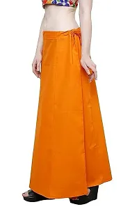 Reliable Orange Cotton Solid Stitched Petticoat For Women-thumb1