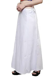 Reliable White Cotton Solid Stitched Petticoat For Women-thumb1
