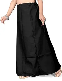 Reliable Black Cotton Solid Stitched Petticoat For Women-thumb2