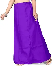 Reliable Purple Cotton Solid Stitched Petticoat For Women-thumb2