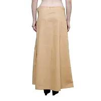 Reliable Golden Cotton Solid Stitched Petticoat For Women-thumb1