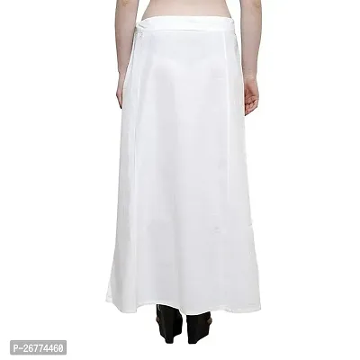 Reliable White Cotton Solid Stitched Petticoat For Women-thumb2