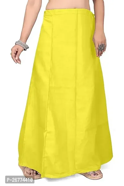 Reliable yellow Cotton Solid Stitched Petticoat For Women-thumb2